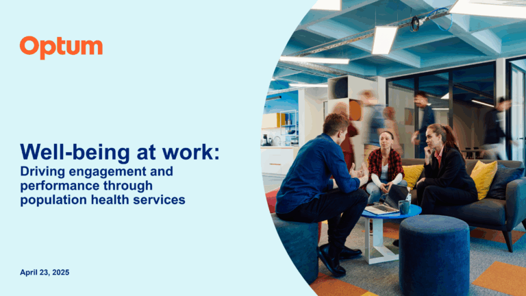 Well-being at work: Driving engagement and performance through population health services featured image